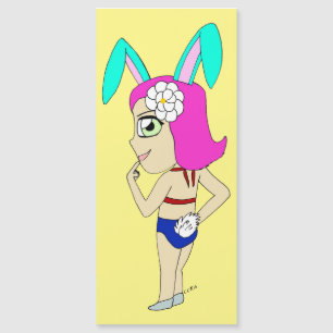 Carte Magnétique chibi bunnygirl