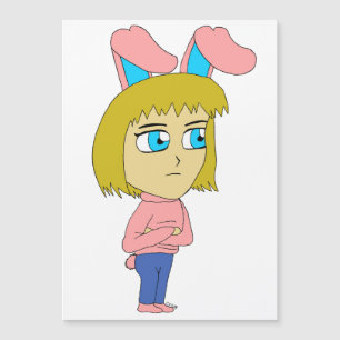 Carte Magnétique chibi bunnygirl