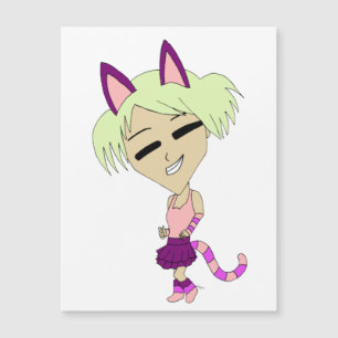 Carte Magnétique chibi catgirl