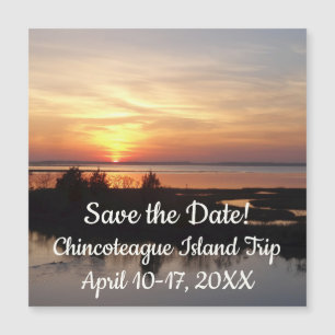 Carte Magnétique Chincoteague Sunset II Virginia Paysage