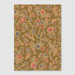 Carte Magnétique Chintz Fleur Classique Joli Design Floral Doux