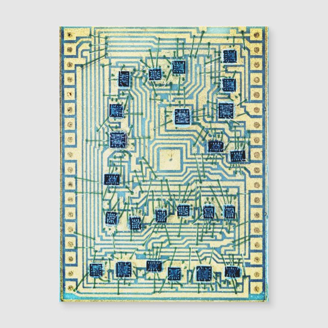 Carte Magnétique Chip en silicone vintage (Devant)