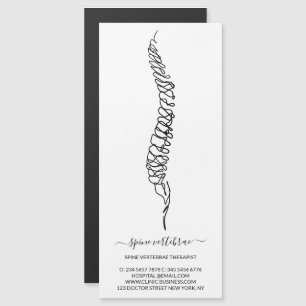 Carte Magnétique Chiropratique Chiropraticien Clinique Santé médeci