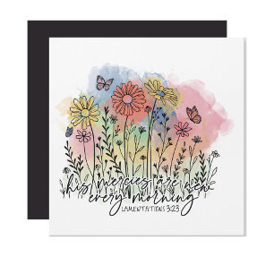 Carte magnétique Christian Women's Watercolor 5,25