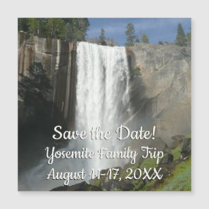 Carte Magnétique Chutes de Vernal I dans le parc national de Yosemi