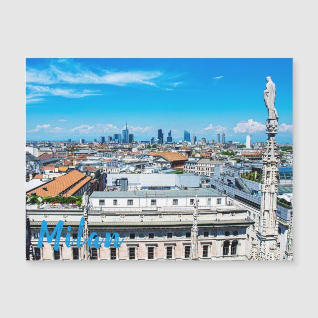 Carte Magnétique Ciel de Milan (Devant)