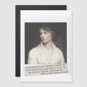 Carte Magnétique Citation de Mary Wollstonecraft - Great Women in H