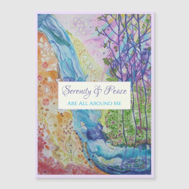 Carte magnétique citation inspiration univers zen (Devant)