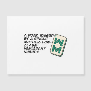 Carte Magnétique Citation scène Mahjong Crazy Rich Asians Classique