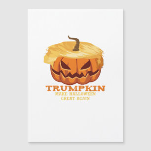 Carte Magnétique Citrouille drôle de Trumpkin pour Halloween – Cost