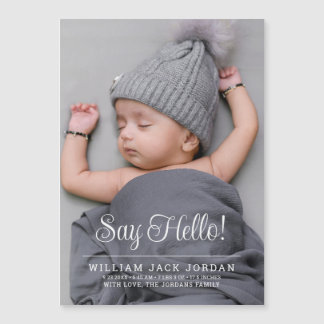 Carte magnétique classique minimale d'annonce de b