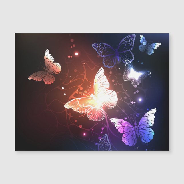 Carte Magnétique Clowing Night Butterflies (Devant)