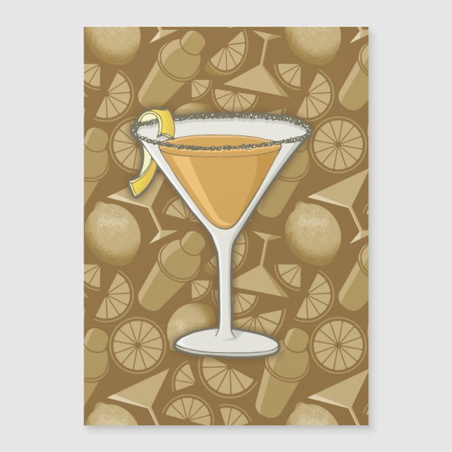 Carte Magnétique Cocktail Sidecar (Devant)