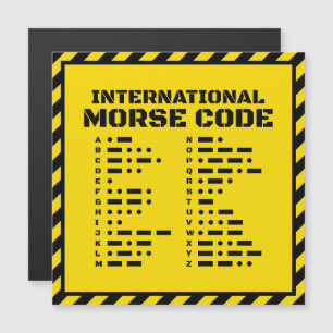 Carte Magnétique Code Morse International – Industriel Gras