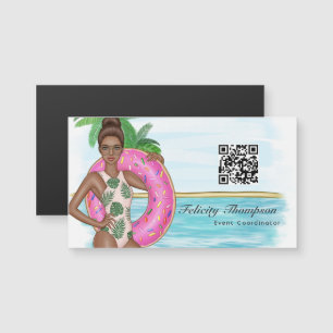 Carte Magnétique Code QR du coordinateur d'événements
