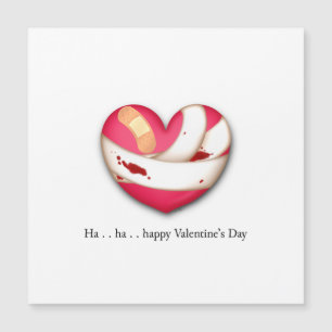Carte Magnétique Cœur Saignant Comique Joyeuse Saint-Valentin