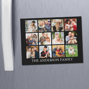 Carte Magnétique Collage de photos de famille - Choisissez votre lo