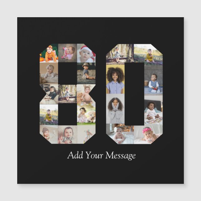 Carte Magnétique Collage photo numéro 80 (Devant)