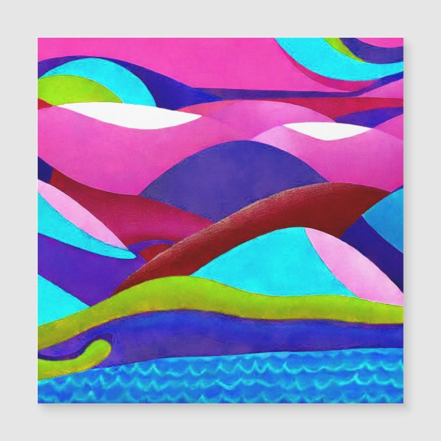 Carte Magnétique Coloré Ocean Hills (Devant)