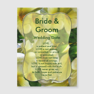 Carte Magnétique Complètement de l'amour de mariage de bonheur