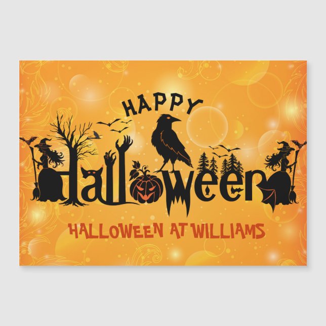 Carte Magnétique Concept Halloween éffrayant (Devant)