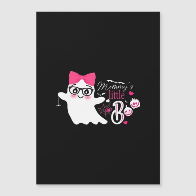 Carte Magnétique Conception Classique de Halloween Mommys Little Bo (Devant)