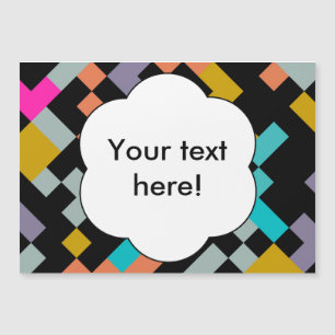 Carte Magnétique Conception d'abrégé sur formes de Connnected