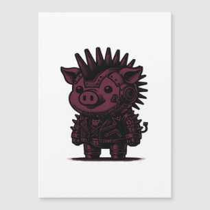 Carte Magnétique Conception d'art vintage de paresseux cyborg Whims