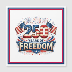 Carte Magnétique Conception de drapeau américain USA 250 ans de lib