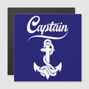 Carte Magnétique Conception nautique d'ancre de voilier capitaine