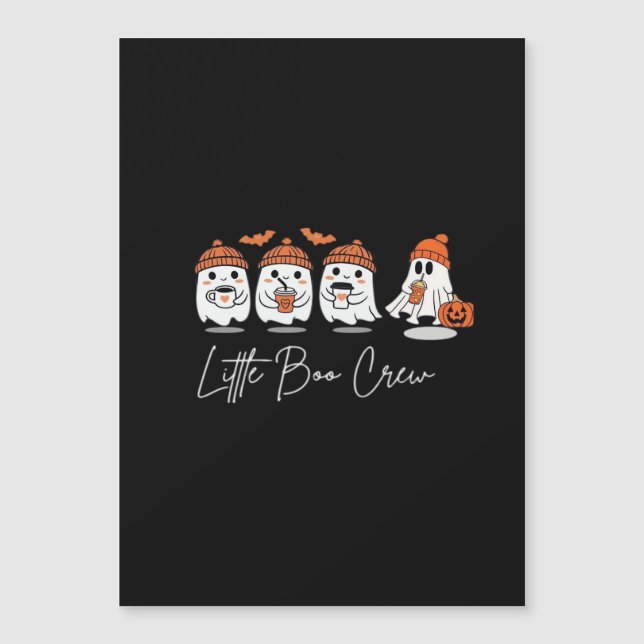 Carte Magnétique Conception propre minimale de Little Boo Crew (Devant)