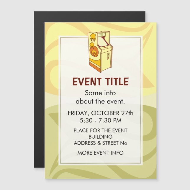 Carte Magnétique Console des jeux d'arcade (Devant / Derrière)