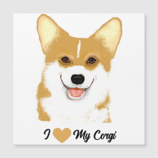 Carte Magnétique Corgi Love