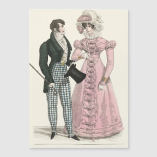 Carte Magnétique Couple Mariage Antique 1823 Homme Femme Mode
