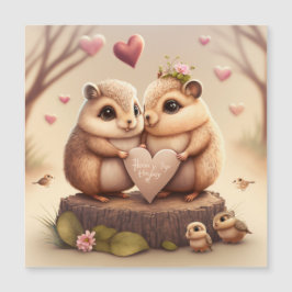 Carte Magnétique Coussin d'accent de mignonette petits ours