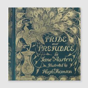 Carte Magnétique Couverture Pride and Prejudice Paon