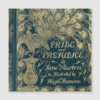 Carte Magnétique Couverture Pride and Prejudice Paon
