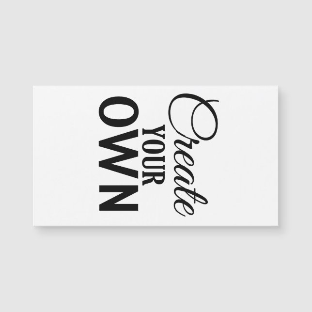 Carte Magnétique Créez vos propres (Devant)