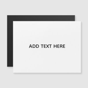 Carte Magnétique Créez votre propre blanc