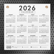 Créez votre propre calendrier de logo d'entreprise