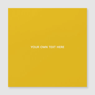 Carte Magnétique Créez Votre Propre Conception Personnalisée Jaune
