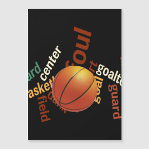 Carte Magnétique Créez votre propre temps de basket-ball