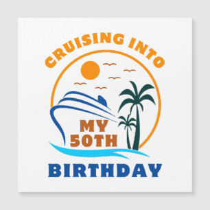 Carte Magnétique Croisière en mon bateau de 50e anniversaire