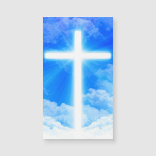 Carte Magnétique Croix de lumière Jésus-Christ chrétien personnalis
