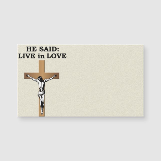 Carte Magnétique Crucifix (Devant)