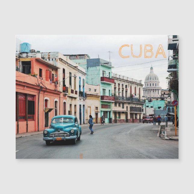 Carte Magnétique Cuba (Devant)