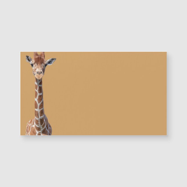 Carte Magnétique Cute giraffe face (Devant)