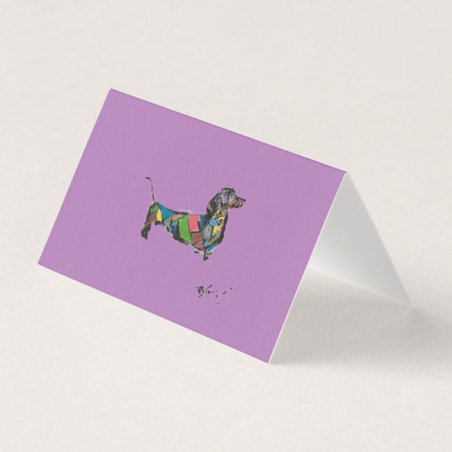 Carte magnétique Dachshund (Front)