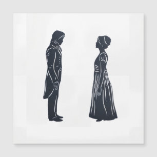Carte Magnétique Darcy et Elizabeth Silhouette