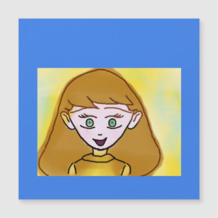 Carte magnétique de Bingo Anime en bleu
